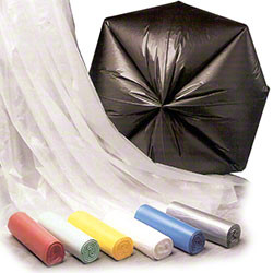 Can Liner 43X48 IN 60 GAL Black HDPE 16MIC 200/Case