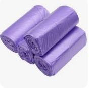 Victoria Bay Can Liner 43X48 IN 45-50 GAL Purple Plastic 1.5MIL 10 Count/Roll 10 Rolls/Case