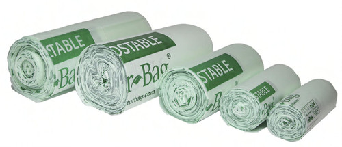 Victoria Bay Compostable Liner 38X58 IN 58 GAL Green 0.90MIL 20 Count/Roll 5 Rolls/Case