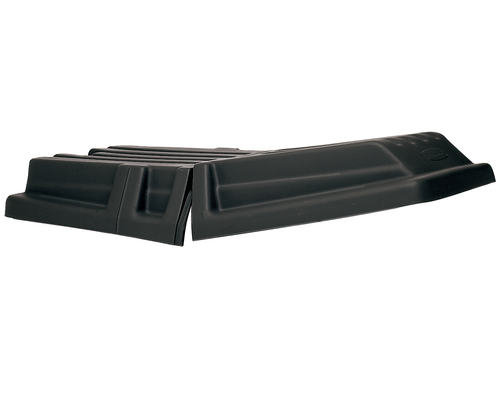 Hinged Lid 35.5X16X36 IN 1 Cubic Yard Black Resin Heavy Duty FDA Approved 1/Each