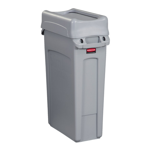 Slim Jim® Lid Gray Resin Swing Top 4/Case