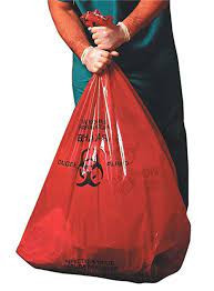 Heritage Biohazard Bag 33X40 IN Red Plastic 14MIC 250/Case