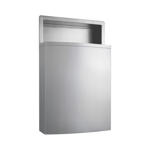 Trash Can 12.8 GAL Stainless Steel Recessed Open Top 1/Each
