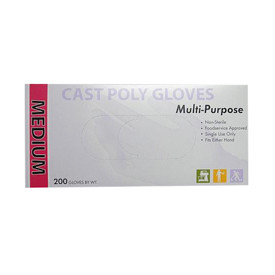 Gloves Medium (MED) Cast PE 2000/Case