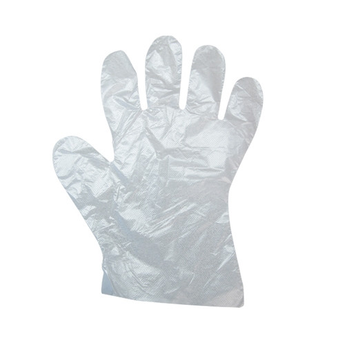Safety Zone® Gloves Large (LG) Clear PE Powder-Free 1000 Count/Pack 10 Packs/Case 10000 Count/Case