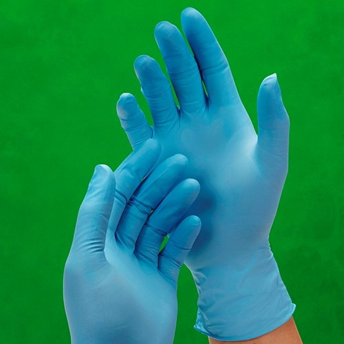 Empower® Examination Gloves Large (LG) Blue 8MIL Micro Texture Nitrile Powder-Free 100/Box