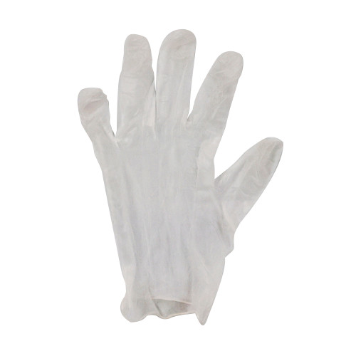 ValuGards Gloves Medium (MED) Clear Vinyl Disposable Powder-Free 1000/Case