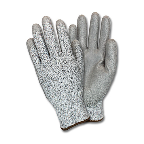 Safety Zone® Work Gloves Large Gray Cut Resistant Foam Coated Latex Coated Palm & Fingertips High Pressure 12 Ct/Pack
