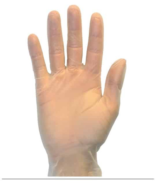 Gloves Medium (MED) Heavy Vinyl Powder-Free 100 Count/Box 10 Box/Case