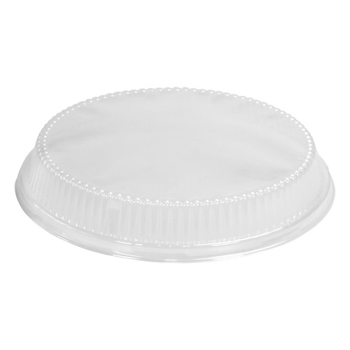 Lid Dome 9X1.5 IN Plastic Clear Round For Container 200/Case