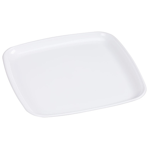 Mozaïk® Serving Tray Base 10.7X10.7X0.58 IN PS White Square 25/Case
