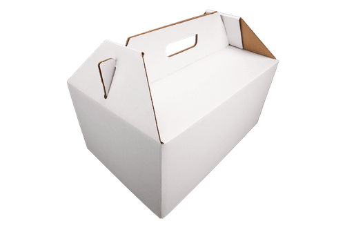 Catering Take-Out Box Barn 18X12X9 IN White 25/Case