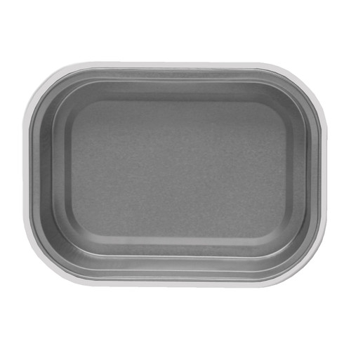 Gourmet-To-Go® Take-Out Container Base & Lid Combo With Plastic Dome Lid Large (LG) 72 OZ Aluminum Silver 50/Case