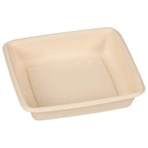 Pulp Plus™ Take-Out Container Base 48 OZ Pulp Fiber Square 300/Case