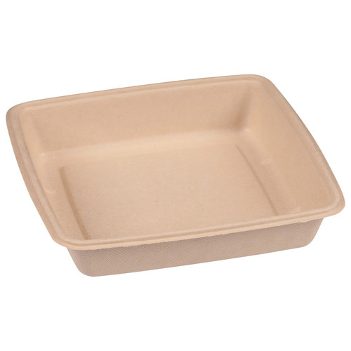 Pulp Plus™ Take-Out Container 48 OZ Pulp Fiber Square 300/Case