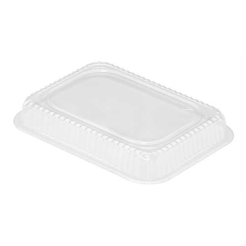 Lid Dome 8X6X1 IN Plastic Clear Rectangle For Container 500/Case