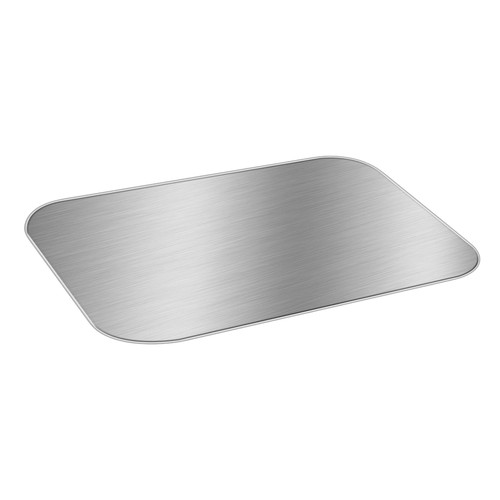 Lid Flat 12X6 IN Foil-Lined Paper Silver White Rectangle For 3LB Pan Laminated 250/Case