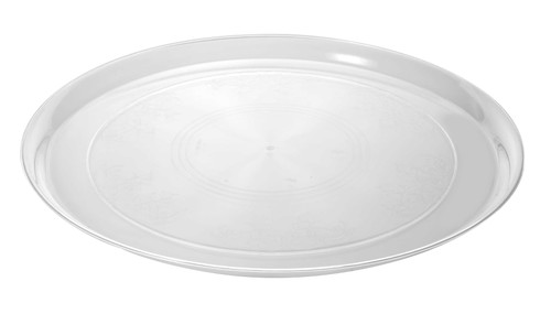 Supreme Serving Tray 14 IN Plastic Clear Round 25/Case