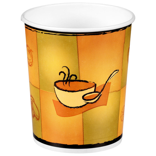 Food Container Base 32 OZ Paperboard Multicolor Round 500/Case