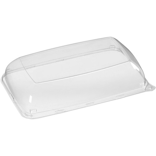Lid Dome 6.1X9.8X2 IN PET Clear Rectangle For Container 72/Case