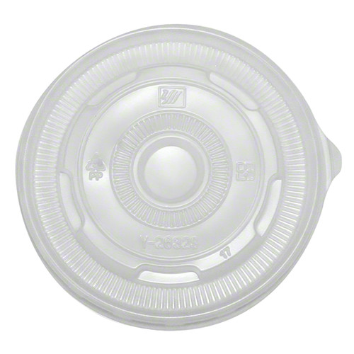 Lid Flat PP Translucent Round For 8 OZ Container 1000/Case