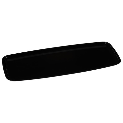 Mozaïk® Serving Tray Base 9X22X0.88 IN PS Black Rectangle 25/Case