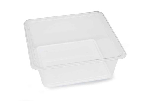 The BOTTLEBOX ® Bowl 70 OZ 8X8X2.89 IN PET Clear Square 230/Case