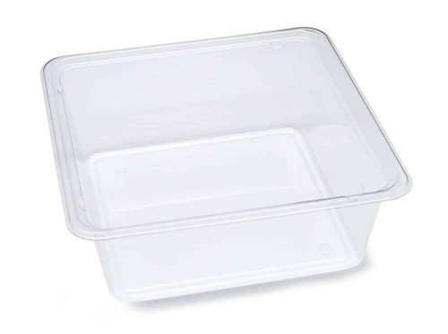 The BOTTLEBOX ® Take-Out Container Base 8X8X3.27 IN PET Clear Square 230/Case