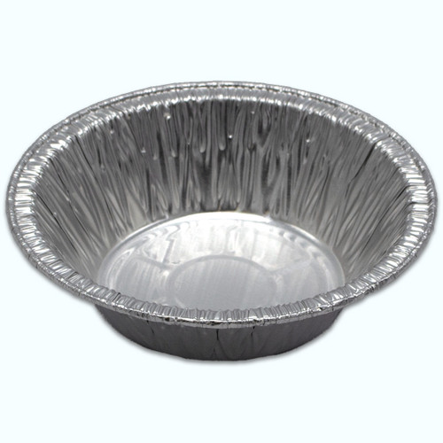 Take-Out Container Base Large (LG) 5 IN Aluminum Silver Round 1000/Case