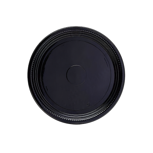 WNA CaterLine® Serving Tray 12 IN PET Black Round 25/Case