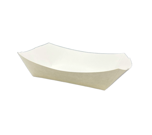 Food Tray 2.5 LB Paper White Rectangle 500/Case