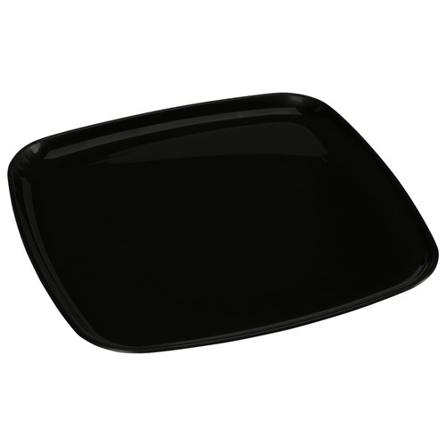 Mozaïk® Serving Tray Base 14.1X14.1X0.69 IN PP Black Square 25/Case