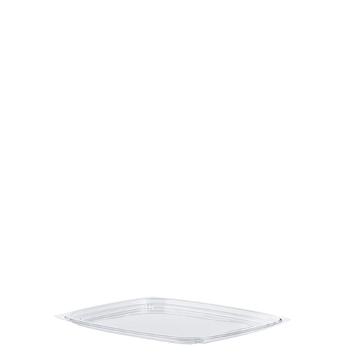 Dart® ClearPac® Lid Flat 7.5X6.5X0.3 IN 1 Compartment OPS Clear For 32 OZ Container Unhinged 63 Count/Pack 8 Packs/Case
