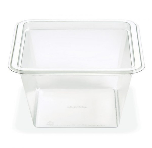 Fresh 'n Clear® GoCube® Deli Container Base 32 OZ PET Clear 300/Case