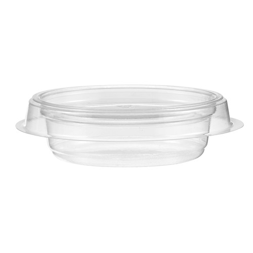 Safe-T-Fresh® Take-Out Container Insert 2 OZ 3.625X0.9375 IN RPET Clear Round 1200/Case