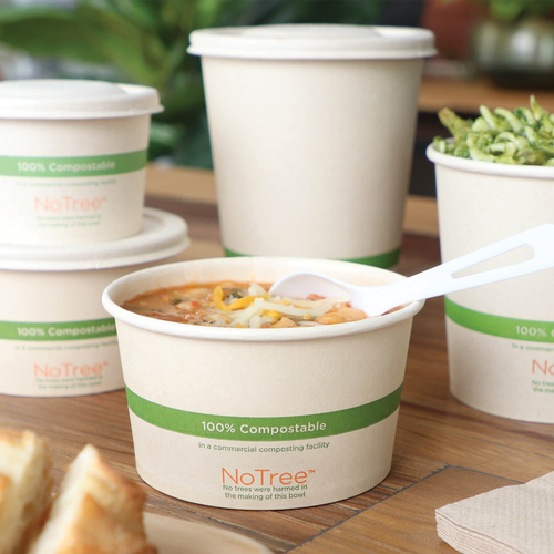 NoTree® Food Container Base 12 OZ Paper 500/Case