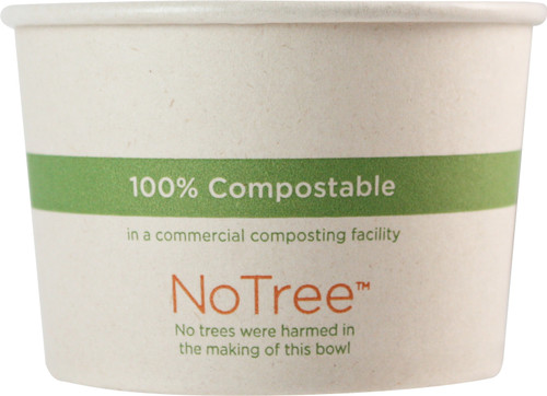 NoTree® Food Container Base 8 OZ Paper 1000/Case
