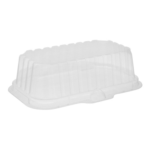 Lid Dome 8.3X4.8X2.1 IN OPS Clear Rectangle Deep For Container 250/Case