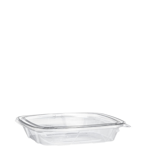 Dart® ClearPac® SafeSeal™ Cold Deli Container Base & Lid Combo With Flat Lid 20 OZ PET Clear 100 Count/Pack 2 Packs/Case