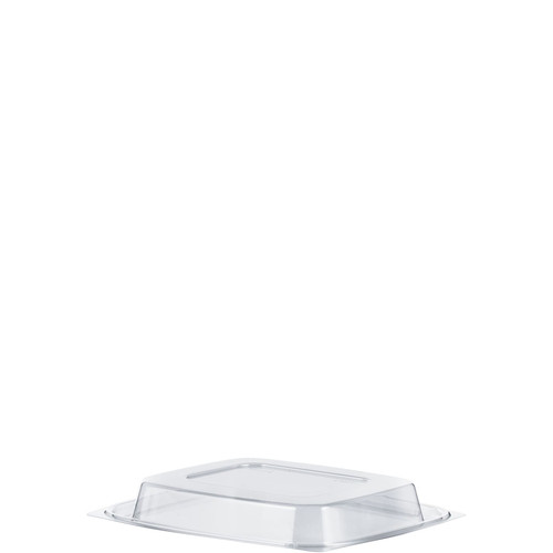 Dart® ClearPac® Lid Dome 7.5X6.5X0.3 IN 1 Compartment OPS Clear Rectangle For 32 OZ Container Unhinged 504/Case