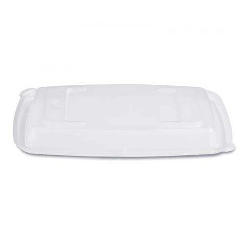 HomeFresh® Lid Dome 9.08X5.9X0.96 IN 1 Compartment PP Clear Rectangle For Container Unhinged 200/Case