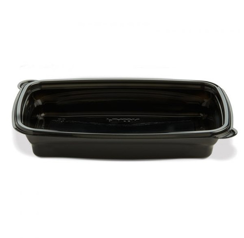 HomeFresh® Take-Out Container Base 9.51X6.33X1.58 IN PP Black Rectangle 200/Case