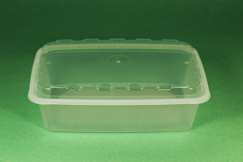 Take-Out Container Base & Lid Combo With Dome Lid 38 OZ Plastic Clear 150/Case