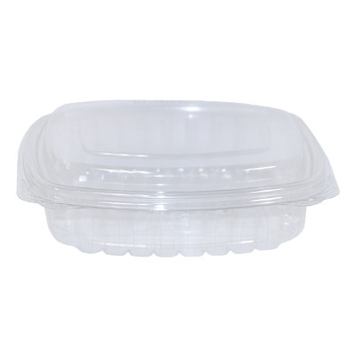 Crystal Seal® Deli Container Hinged With Dome Lid 24 OZ PET Clear Rectangle 200/Case
