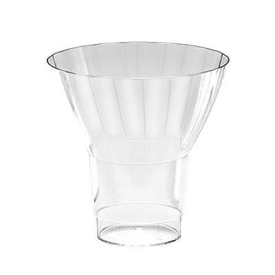 WNA Classic Parfait Parfait Dessert Container Base 9 OZ PS Clear Round 240/Case
