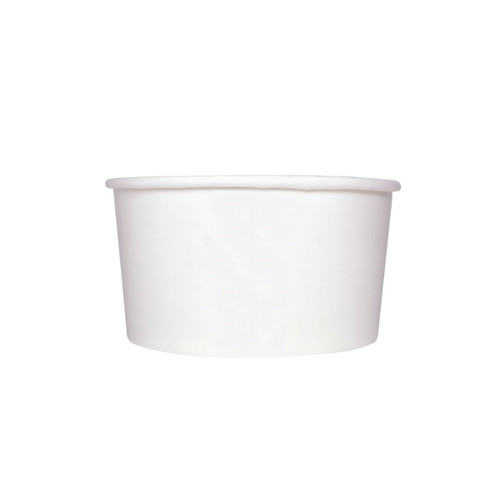 Karat® Food Container Base 24 OZ Double Wall Poly-Coated Paper White Round 600/Case