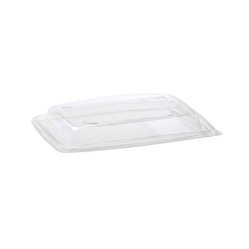 The BOTTLEBOX ® Lid 10.3X7.3X1.2 IN RPET Clear For 28 OZ Container Vented 400/Case