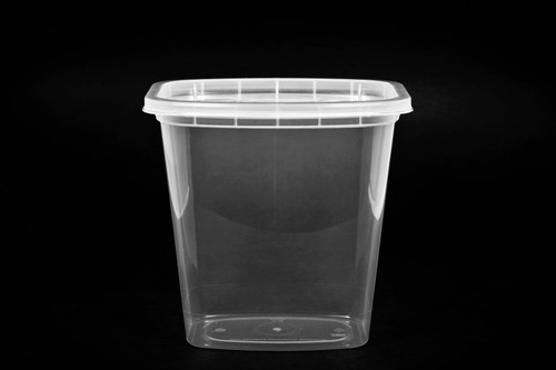 Deli Container Base 32 OZ Plastic Clear Rectangle 200/Case