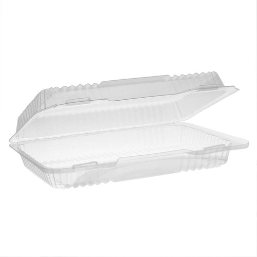 Take-Out Container Hinged With Dome Lid 9.25X6.25X2 IN OPS Clear Rectangle 200/Case
