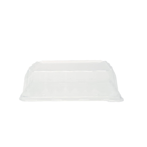 Lid Dome 8X10 IN PET Clear Rectangle Shallow For Container 50/Case